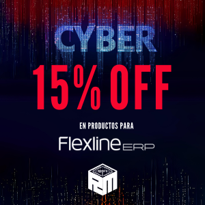 15% de descuento en productos FLEXLINE ERP